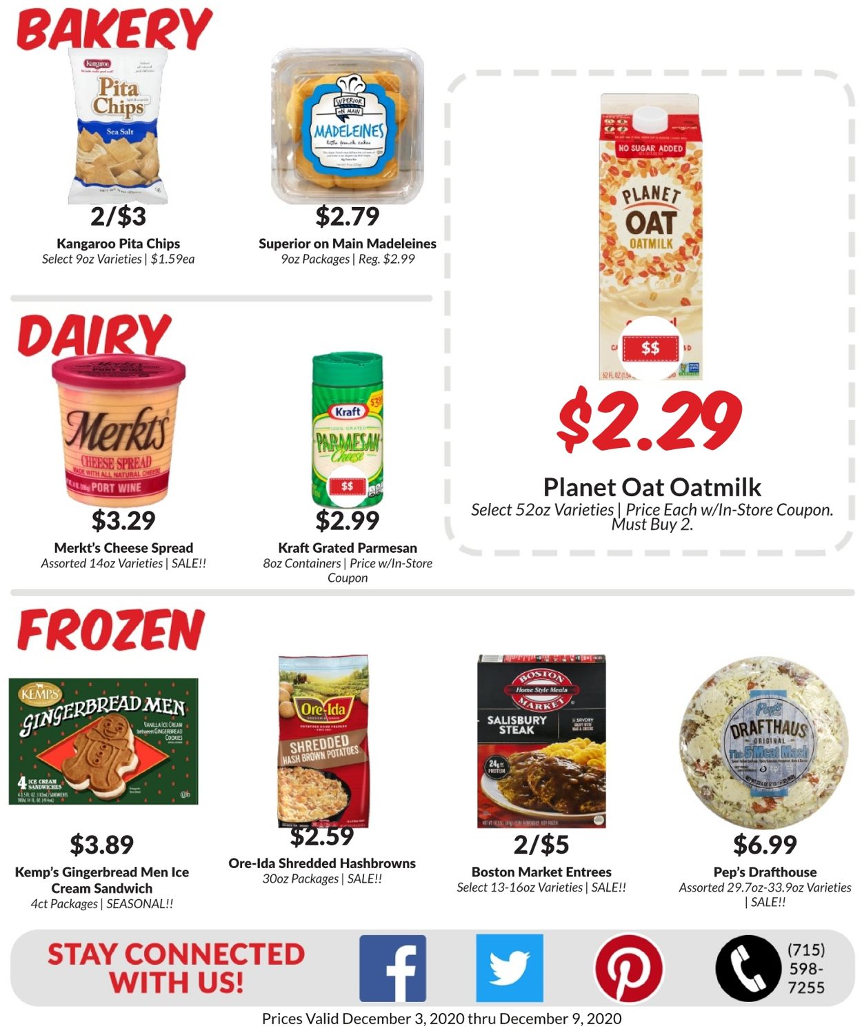 Woodman's Market Ad from 12/03/2020