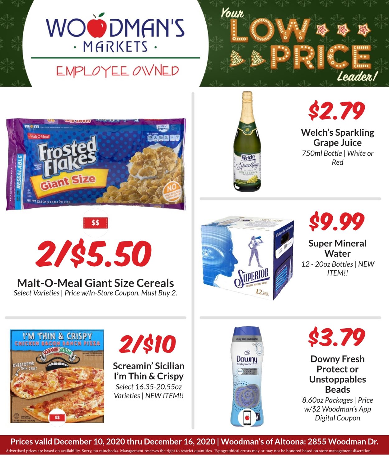 Woodman's Market Ad from 12/10/2020
