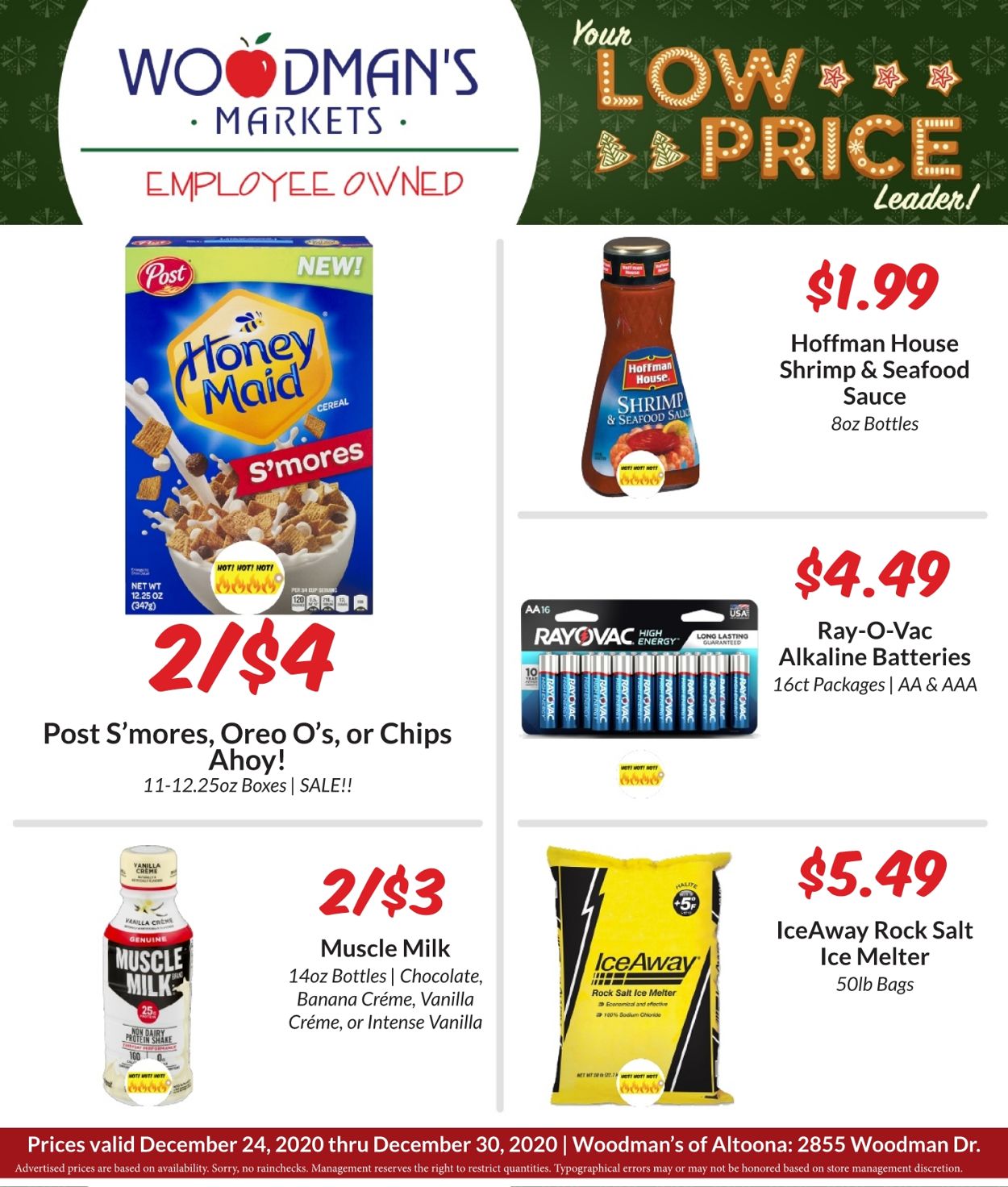 Woodman's Market Ad from 12/24/2020