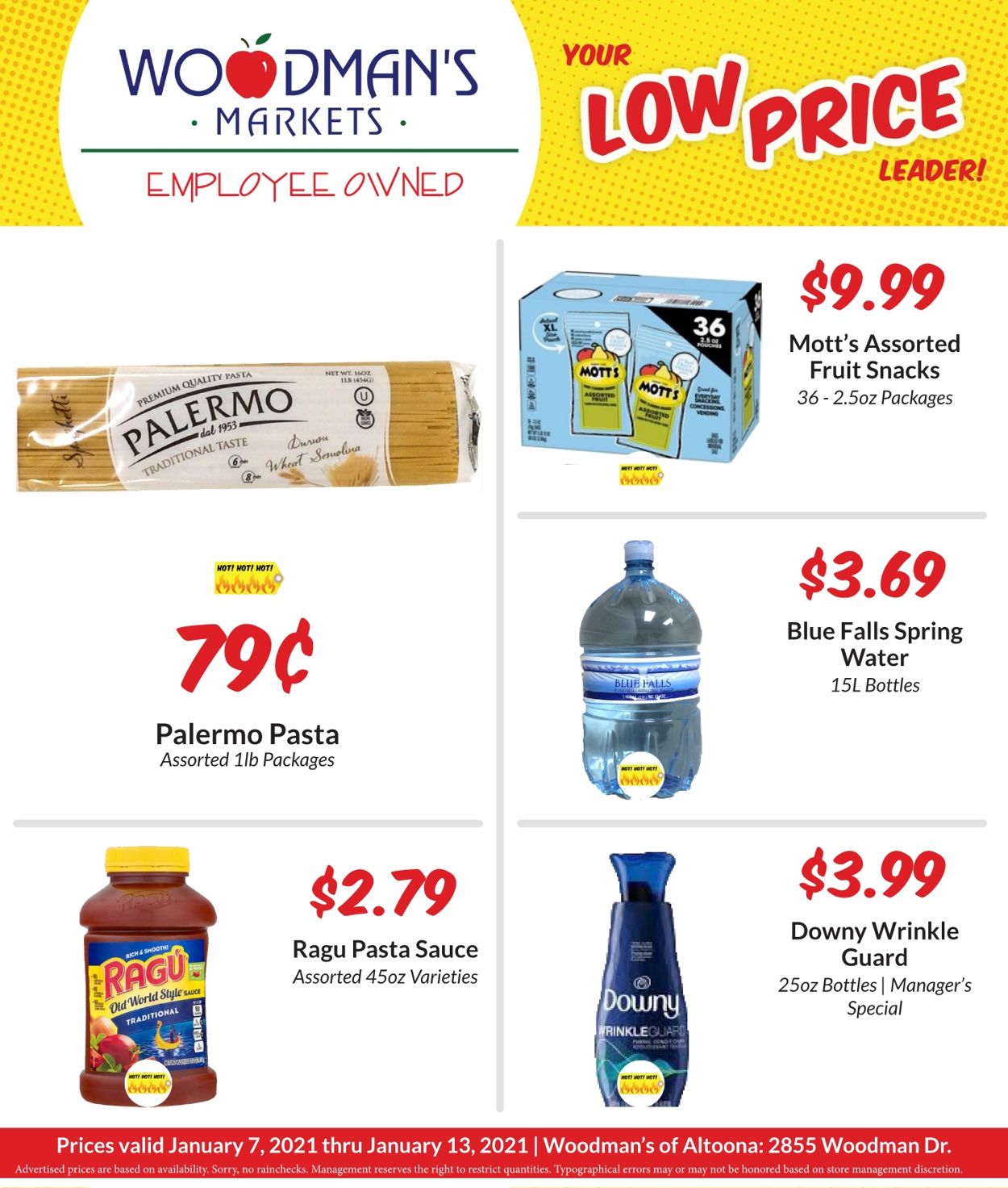 Woodman's Market Ad from 01/07/2021