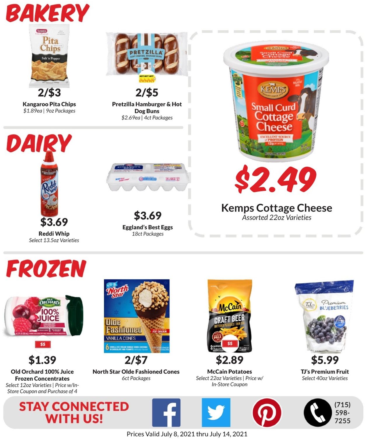 Woodman's Market Ad from 07/08/2021