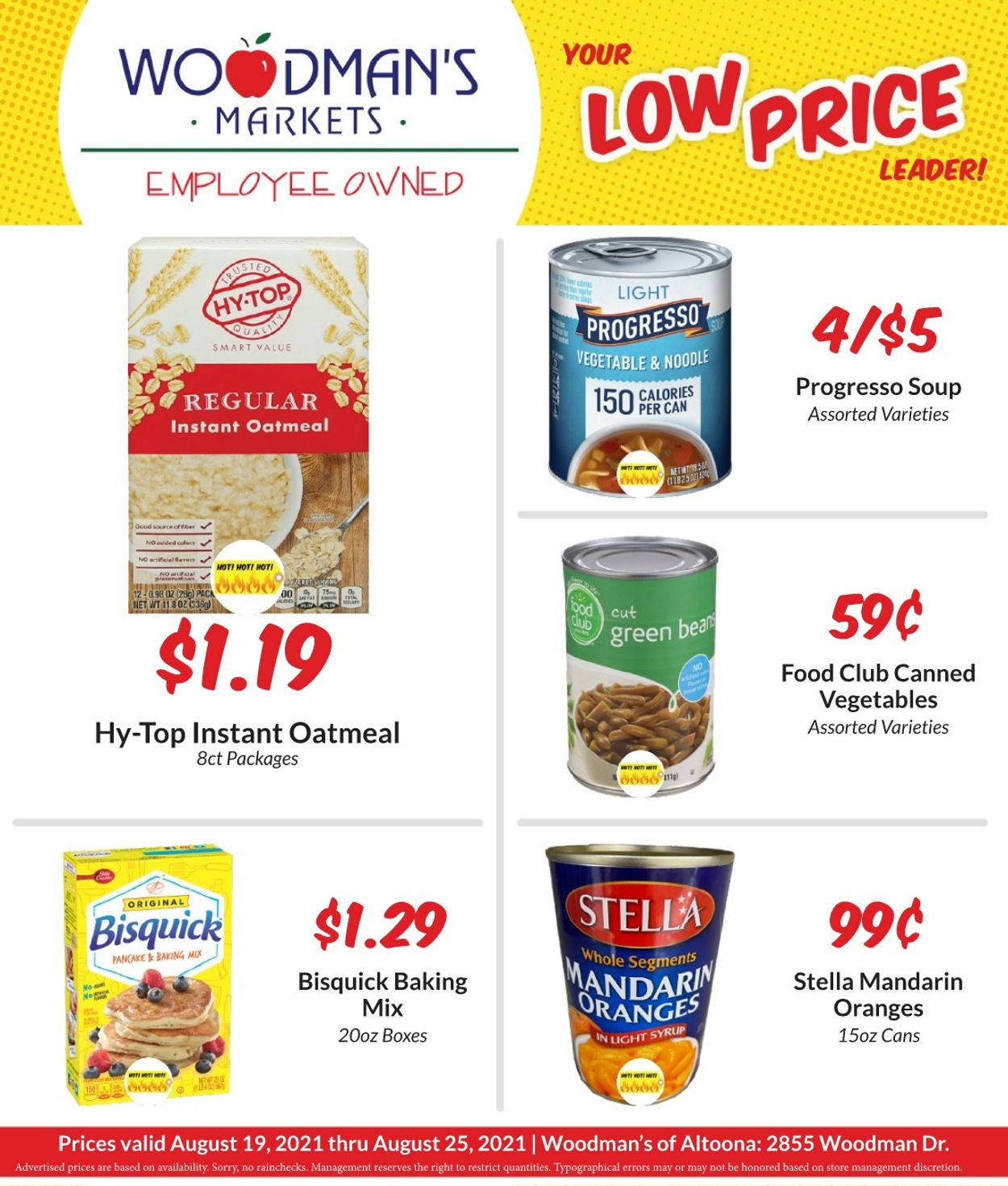 Woodman's Market Ad from 08/19/2021