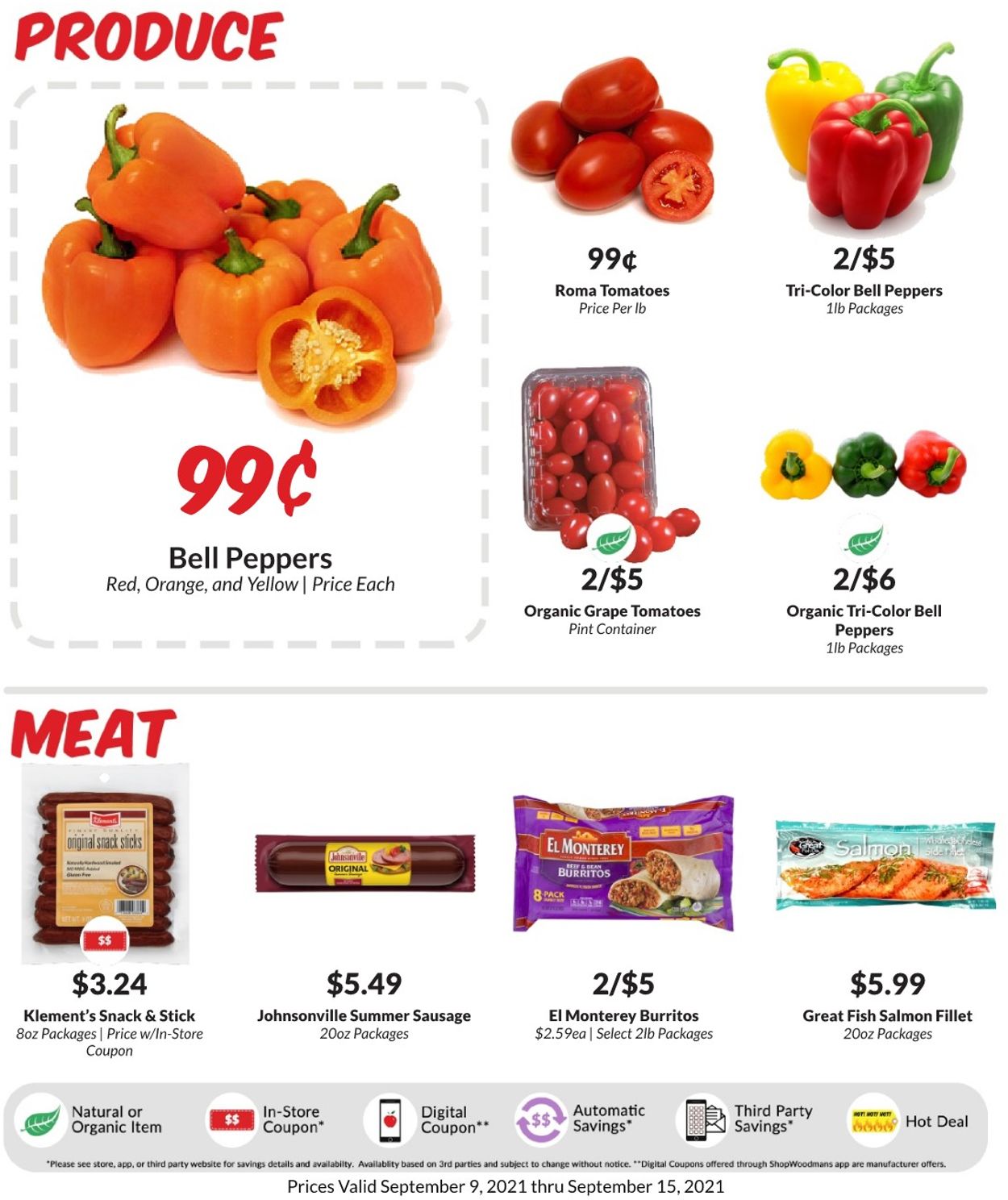 Woodman's Market Ad from 09/09/2021