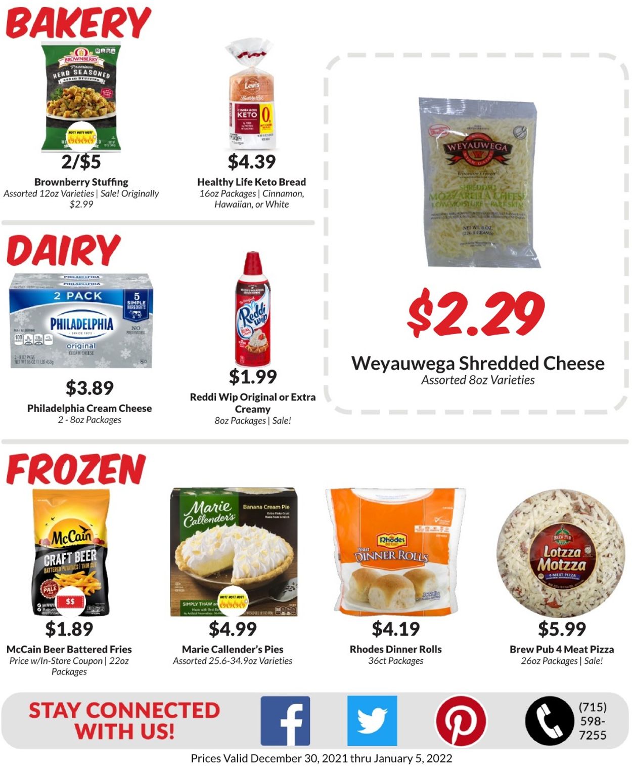 Woodman's Market Ad from 12/30/2021