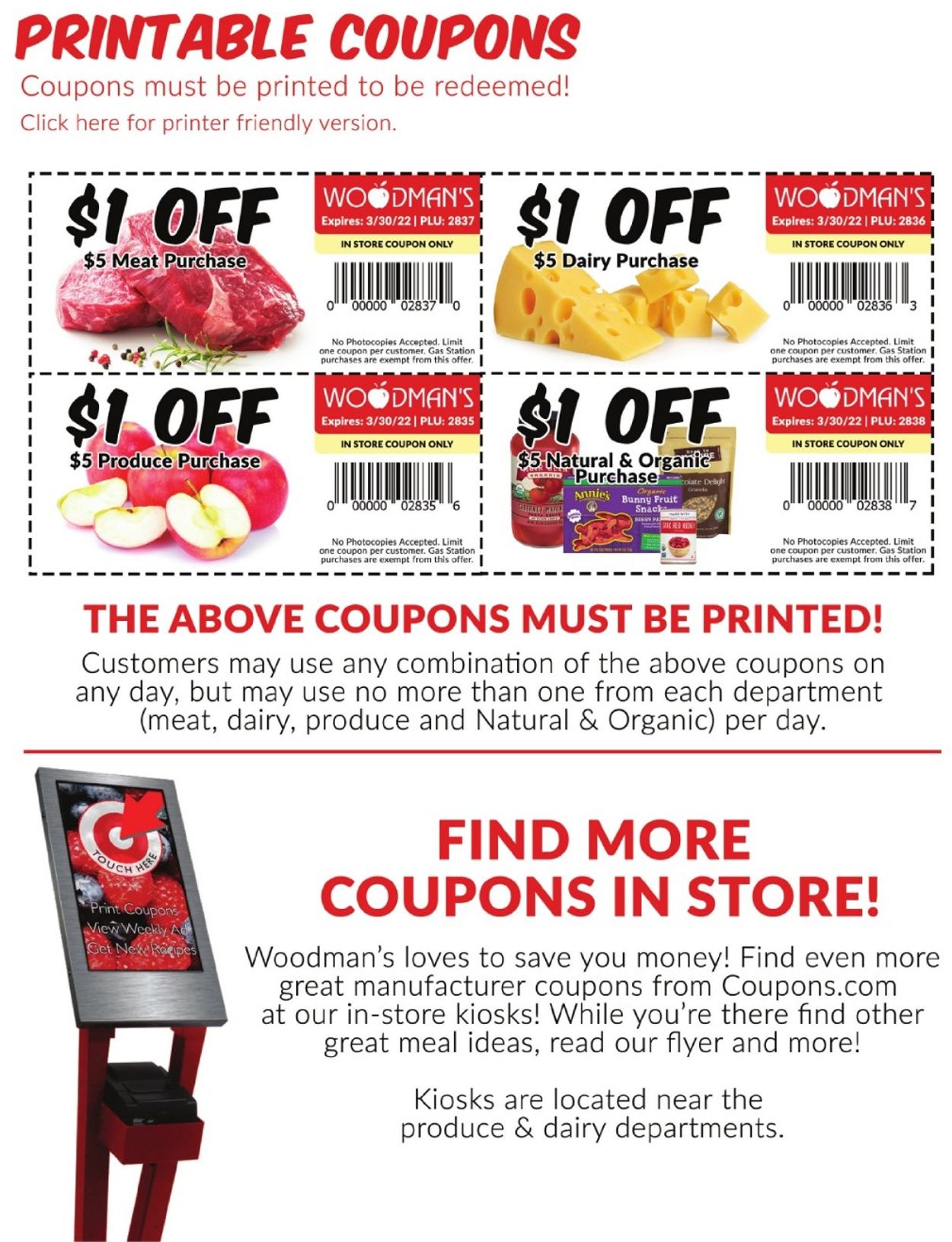 Woodman's Market Ad from 03/17/2022