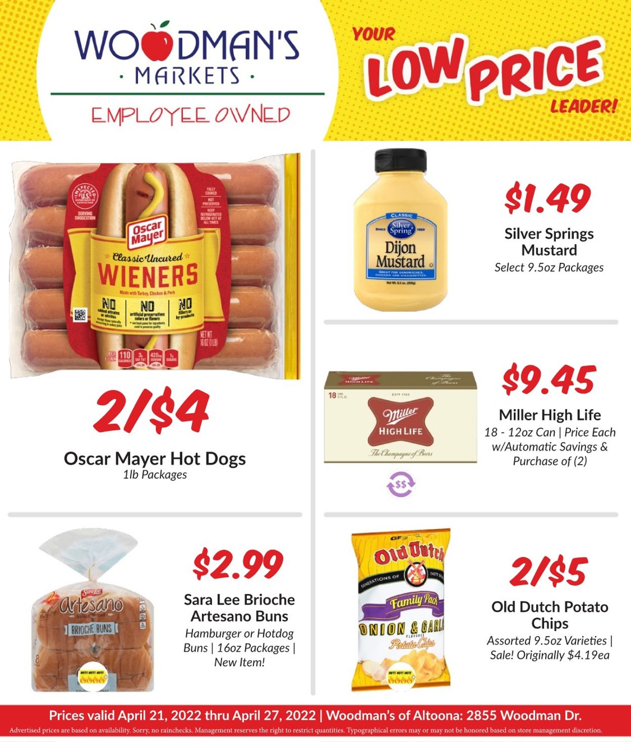 Woodman's Market Ad from 04/21/2022