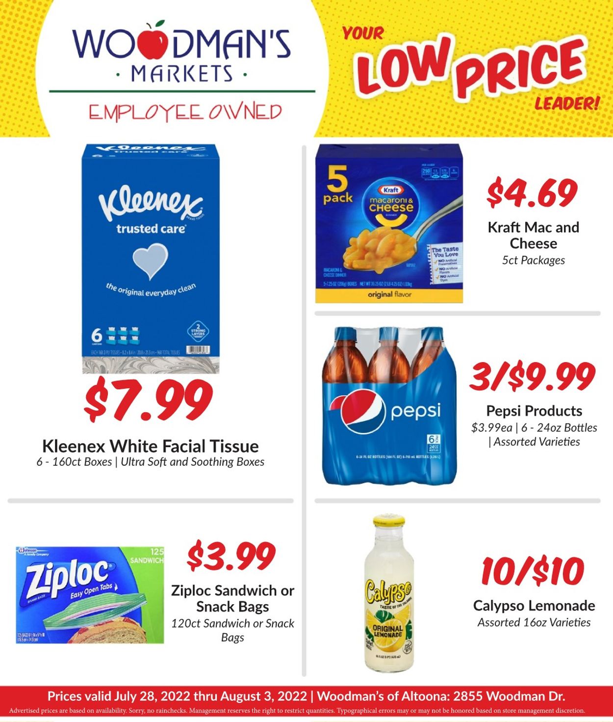 Woodman's Market Ad from 07/28/2022