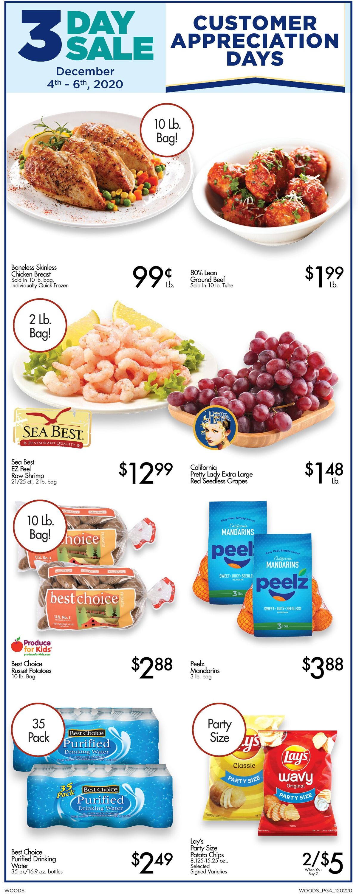 Woods Supermarket Ad from 12/02/2020