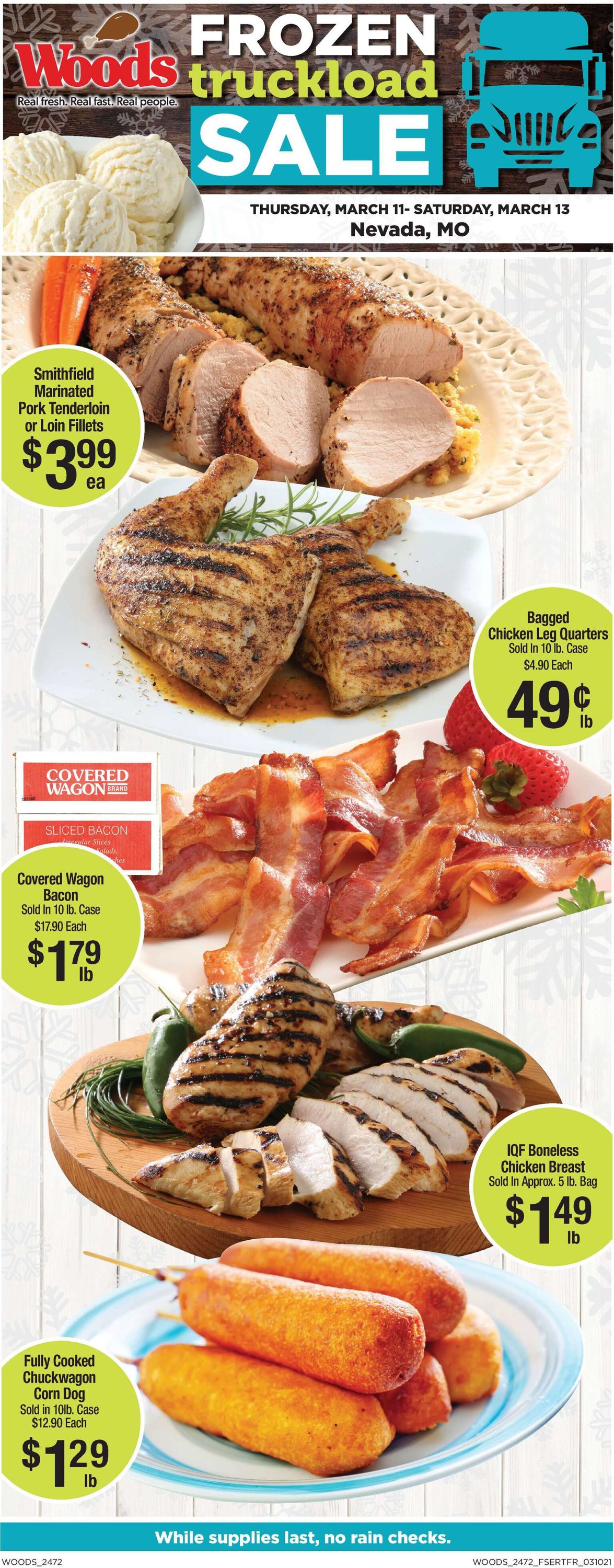 Woods Supermarket Ad from 03/10/2021