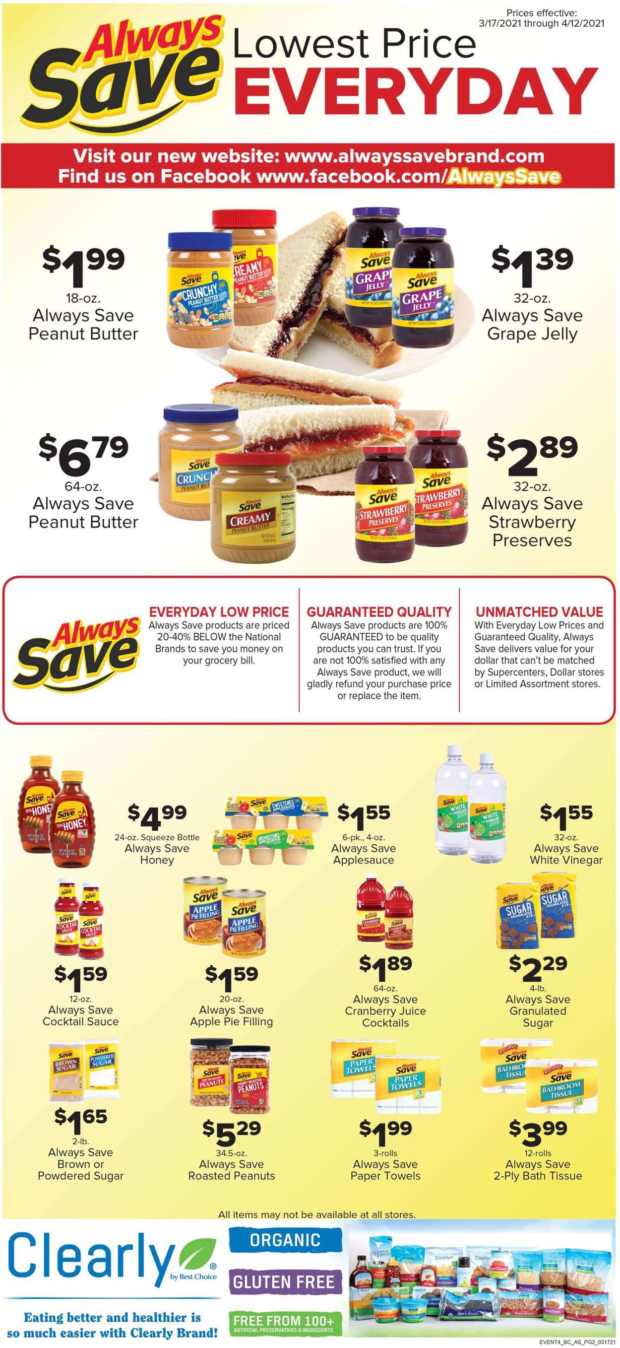 Woods Supermarket Ad from 03/17/2021