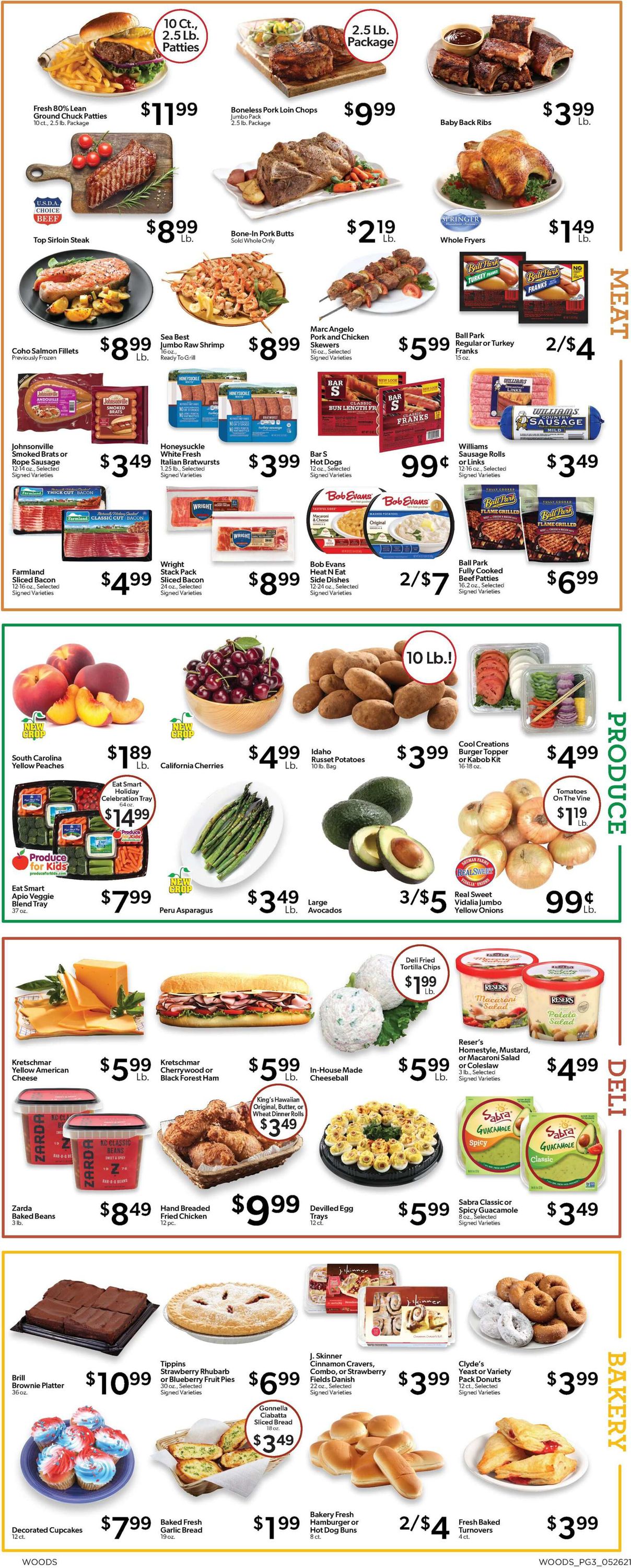 Woods Supermarket Ad from 05/26/2021