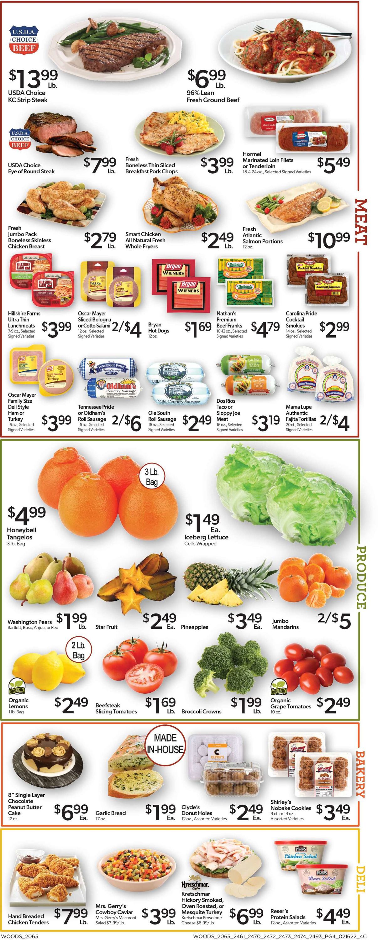 Woods Supermarket Ad from 02/16/2022