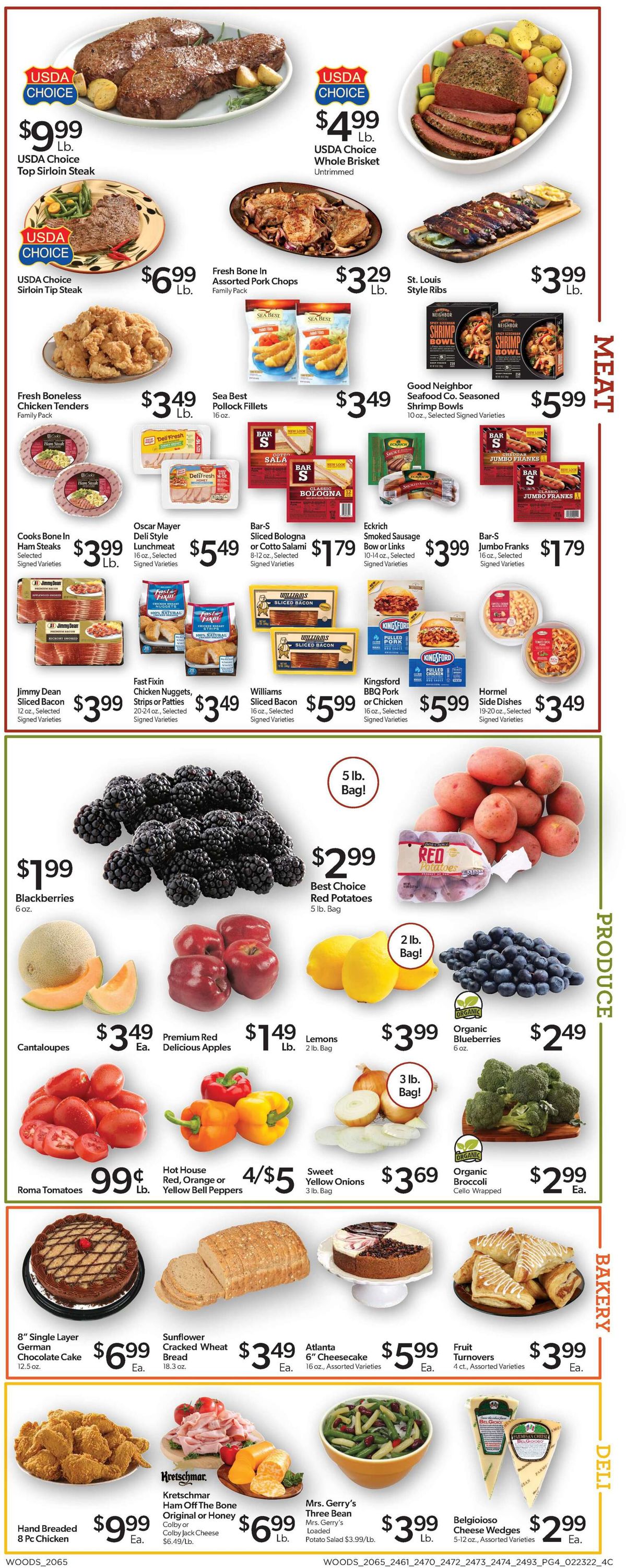 Woods Supermarket Ad from 02/23/2022
