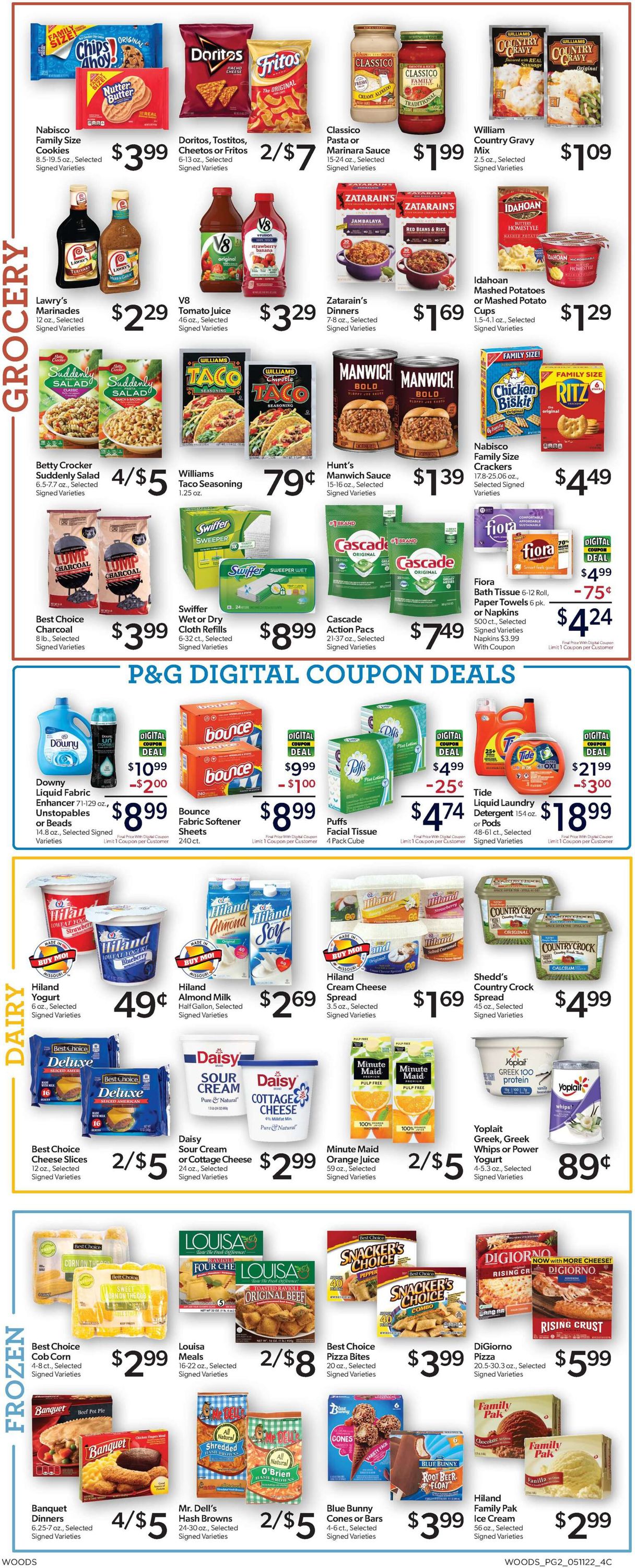 Woods Supermarket Ad from 05/11/2022