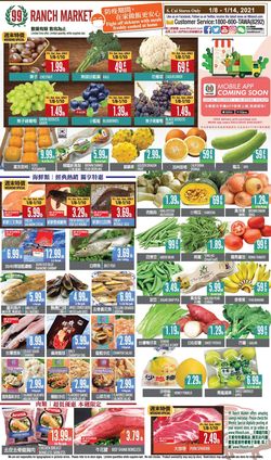 Catalogue 99 Ranch - Weekend Ad from 01/08/2021