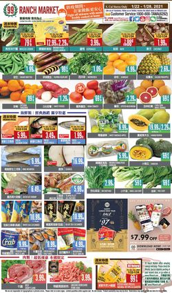 Catalogue 99 Ranch - Weekend Ad from 01/22/2021