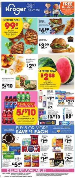 Catalogue Kroger from 08/26/2020
