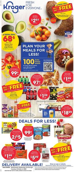 Catalogue Kroger from 09/30/2020