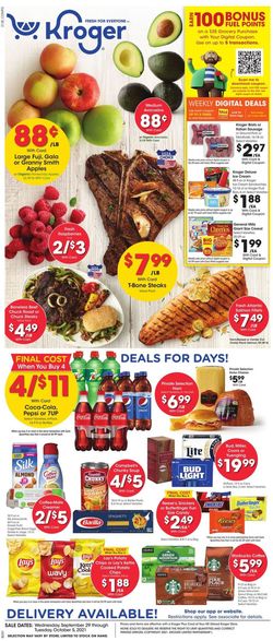 Catalogue Kroger from 09/29/2021