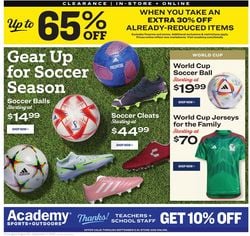 Catalogue Academy Sports from 08/29/2022