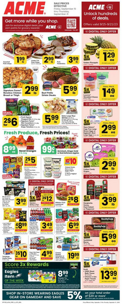 Catalogue Acme from 09/15/2023