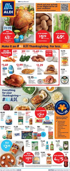 Catalogue ALDI THANSKGIVING 2021 from 11/17/2021