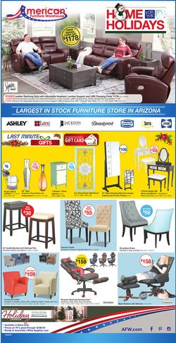 Catalogue American Furniture Warehouse - Holidays Ad 2019 from 12/04/2019