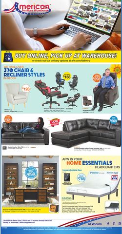Catalogue American Furniture Warehouse from 04/20/2020