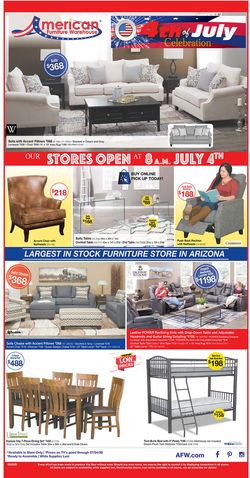 Catalogue American Furniture Warehouse from 06/29/2020