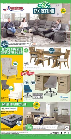 Catalogue American Furniture Warehouse from 04/11/2021
