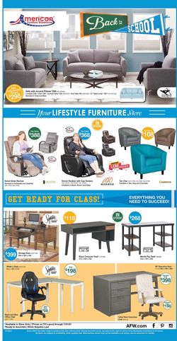 Catalogue American Furniture Warehouse from 07/25/2021