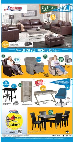 Catalogue American Furniture Warehouse from 08/22/2021