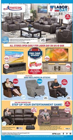 Catalogue American Furniture Warehouse from 08/25/2021