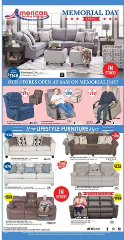 Catalogue American Furniture Warehouse from 05/22/2022