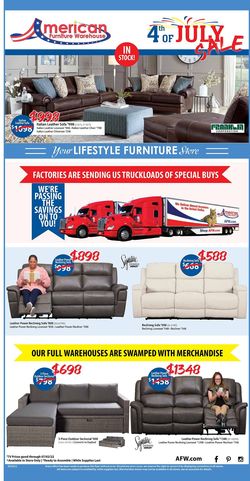 Catalogue American Furniture Warehouse from 06/26/2022