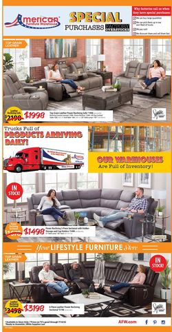 Catalogue American Furniture Warehouse from 07/08/2022