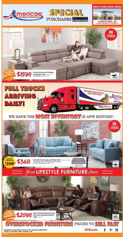 Catalogue American Furniture Warehouse from 07/31/2022