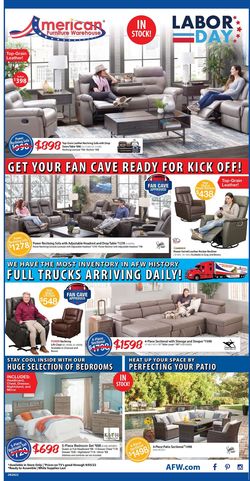 Catalogue American Furniture Warehouse from 08/28/2022