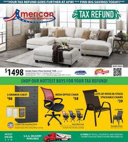 Catalogue American Furniture Warehouse from 04/21/2023