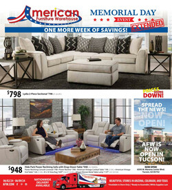 Catalogue American Furniture Warehouse from 05/31/2024