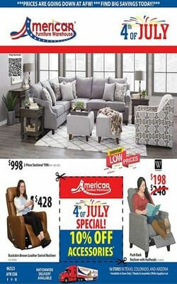 Catalogue American Furniture Warehouse from 07/27/2023