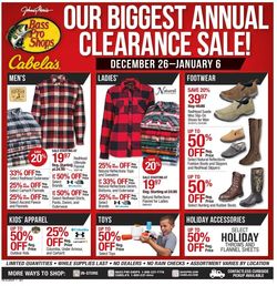 Catalogue Bass Pro Annual Clearance Sale! from 12/26/2020