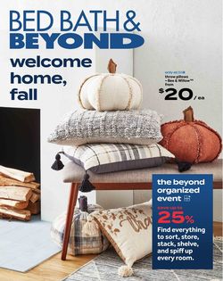 Catalogue Bed Bath and Beyond from 09/13/2021
