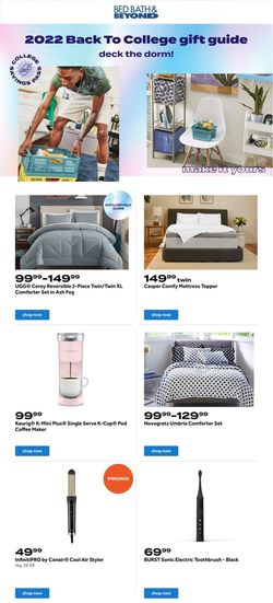 Catalogue Bed Bath and Beyond from 08/14/2022
