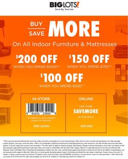 Catalogue Big Lots from 06/19/2019