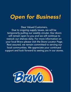 Catalogue Bravo Supermarkets Black Friday 2020 from 11/27/2020