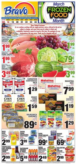 Catalogue Bravo Supermarkets from 03/18/2021
