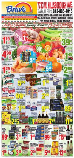 Catalogue Bravo Supermarkets CHRISTMAS 2021 from 12/16/2021