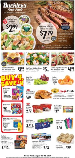 Catalogue Buehler's Fresh Foods from 08/12/2020