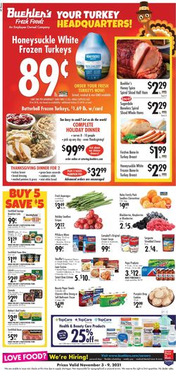 Catalogue Buehler's Fresh Foods from 11/03/2021